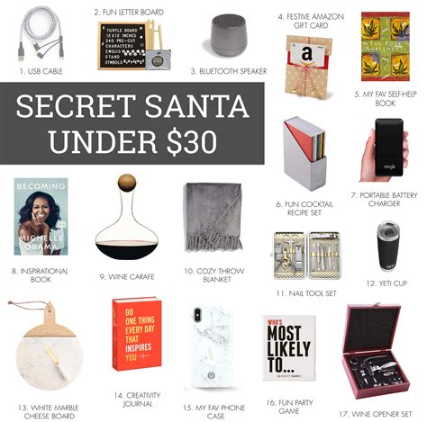 etsy secret santa gifts|best secret santa gifts under $30.